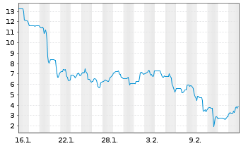 Chart Digital Brands Group Inc. - 1 Month