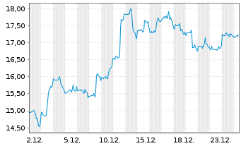 Chart Energizer Holdings Inc. - 1 Monat