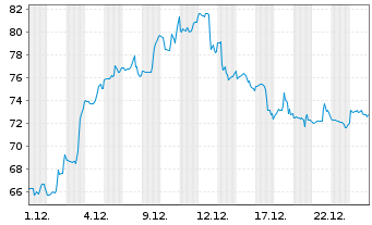 Chart Entegris Inc. - 1 Monat
