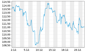 Chart Extra Space Storage Inc. - 1 Monat
