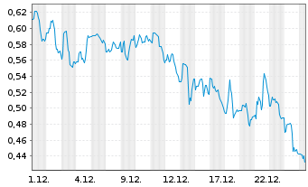 Chart Immunic Inc. - 1 Monat