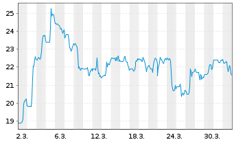 Chart Intapp Inc. - 1 Monat