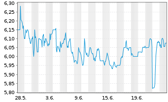 Chart LGL Group Inc. - 1 Monat