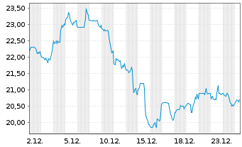 Chart Netgear Inc. - 1 Monat