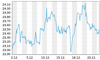 Chart Netscout Systems Inc. - 1 Monat