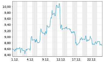 Chart Orion Marine Group Inc. - 1 Monat