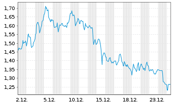 Chart Rekor Systems Inc. - 1 Monat
