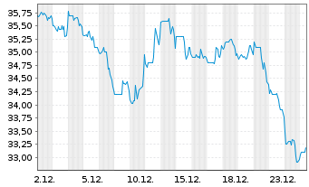 Chart Rexford Industrial Realty Inc. - 1 Monat