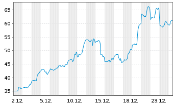 Chart Rocket Lab USA Inc. - 1 Monat
