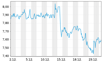 Chart Runway Growth Finance Corp. - 1 Monat