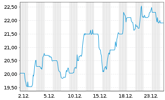 Chart Ryerson Holding Corp. - 1 Monat