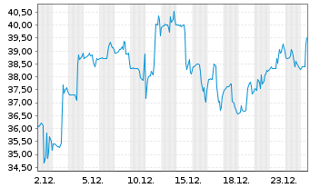 Chart Scholar Rock Holding Corp. - 1 Monat
