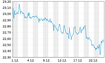 Chart Schwab Strateg.Tr.-US TIPS ETF - 1 Monat