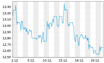 Chart Select Medical Holdings Corp. - 1 Monat