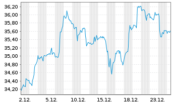 Chart S.E.S.Sel.STO.Eur.Aer.Def.E. - 1 Monat