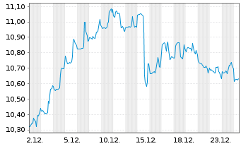 Chart Stellus Capital Investm.Corp. - 1 Monat