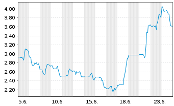 Chart Sunlands Technology Group - 1 Monat