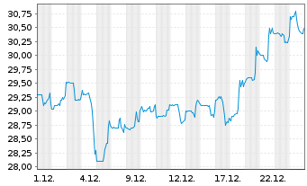 Chart TriMas Corp. - 1 Monat