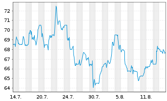 Chart Triumph Financial Inc. - 1 Monat