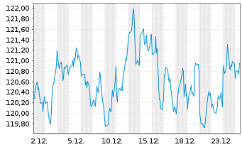 Chart Vanguard W.Fds-V.Mega C. 300 V - 1 Monat