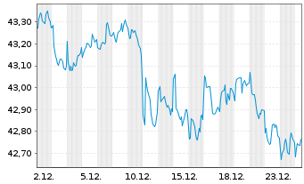 Chart WisdomTree Bloomb.F.R.Treas.Fd - 1 Monat