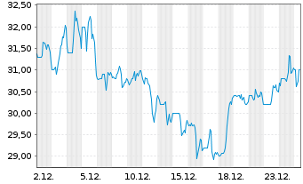 Chart YPF S.A. - 1 Monat