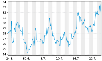 Chart Leverage Shares PLC - 1 Month