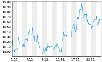 Chart Tiger Brands Ltd. - 1 Monat