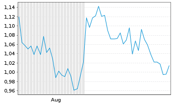 Chart Purecore Metals Inc. - 6 Monate