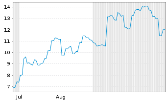 Chart CIG Shanghai Co. Ltd. - 6 Monate