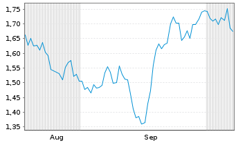 Chart Mini Future Short Verizon - 6 Months