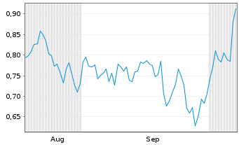 Chart Mini Future Short BAWAG Group - 6 Monate