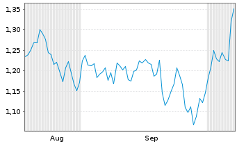 Chart Mini Future Short BAWAG Group - 6 Monate