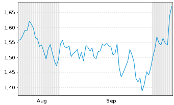 Chart Mini Future Short BAWAG Group - 6 Monate