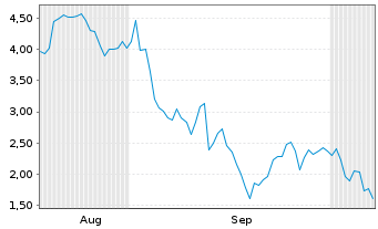 Chart Mini Future Short Dell Technologies - 6 Monate