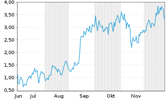 Chart Mini Future Long Tesla - 6 Monate