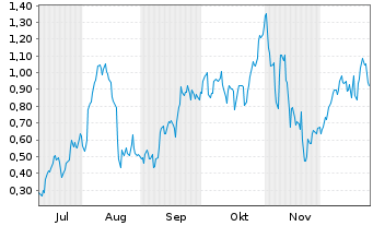 Chart Mini Future Long Palantir - 6 Monate