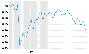 Chart Mini Future Short RWE - 6 Monate