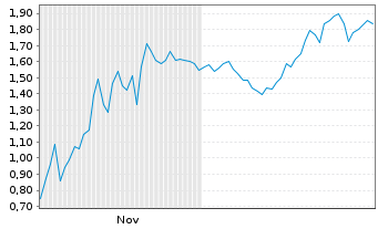 Chart Mini Future Short Super Micro Computer - 6 Monate