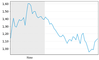 Chart Mini Future Short Palantir - 6 Months