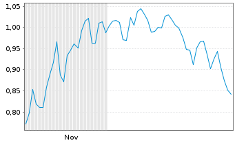 Chart Mini Future Short RWE - 6 Monate