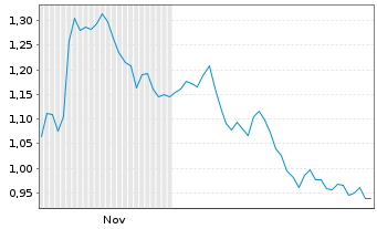 Chart Mini Future Short Siemens Healthineers - 6 Monate
