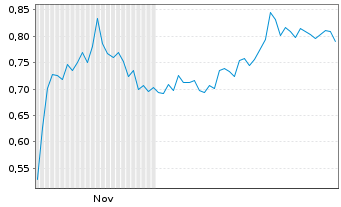 Chart Mini Future Short JD.com - 6 Monate