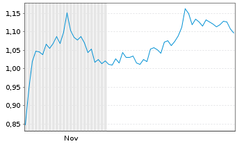 Chart Mini Future Short JD.com - 6 Monate