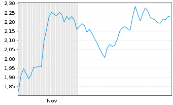 Chart Mini Future Short Palo Alto Networks - 6 Monate