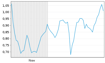 Chart Mini Future Long JPMorgan Chase - 6 Months
