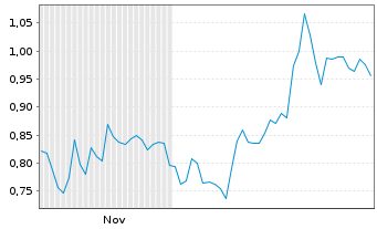 Chart Mini Future Short Occidental Petroleum - 6 Monate