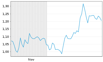 Chart Mini Future Short Occidental Petroleum - 6 Monate