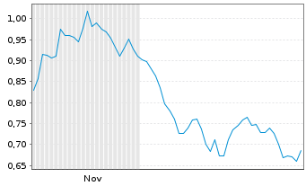 Chart Mini Future Short BHP - 6 Monate