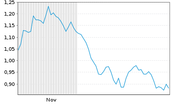 Chart Mini Future Short BHP - 6 Monate